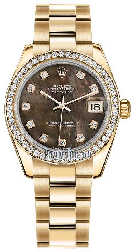 rolex oyster 31mm yellow gold and diamonds|Rolex Oyster gold price.